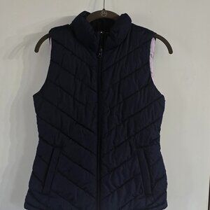 Dark blue quilted vest by GAP sz XS.